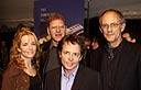 Lea Thompson, Robert Zemeckis, Michael J. Fox, Christopher Lloyd.