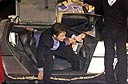 Michael J. Fox sortant de la DeLorean !!!