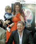 Robert Zemeckis, sa femme Leslie, et son fils Zane