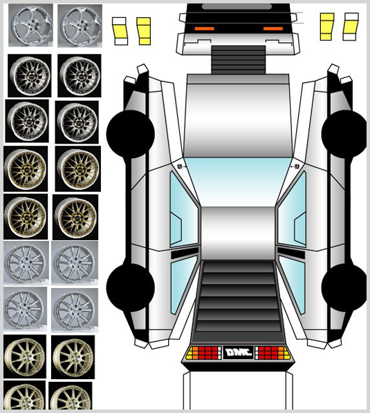 De Lorean en papier