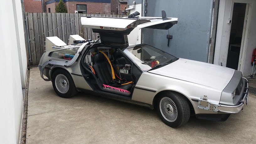 Back To The Future Full-scale DeLorean RC controlled